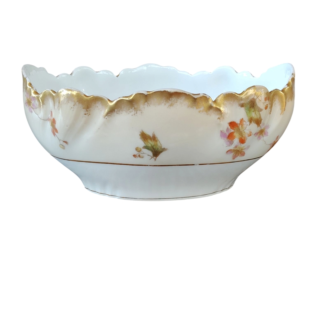 Limoges Haviland & Co. Vintage Oval Porcelain Bowl Made In France